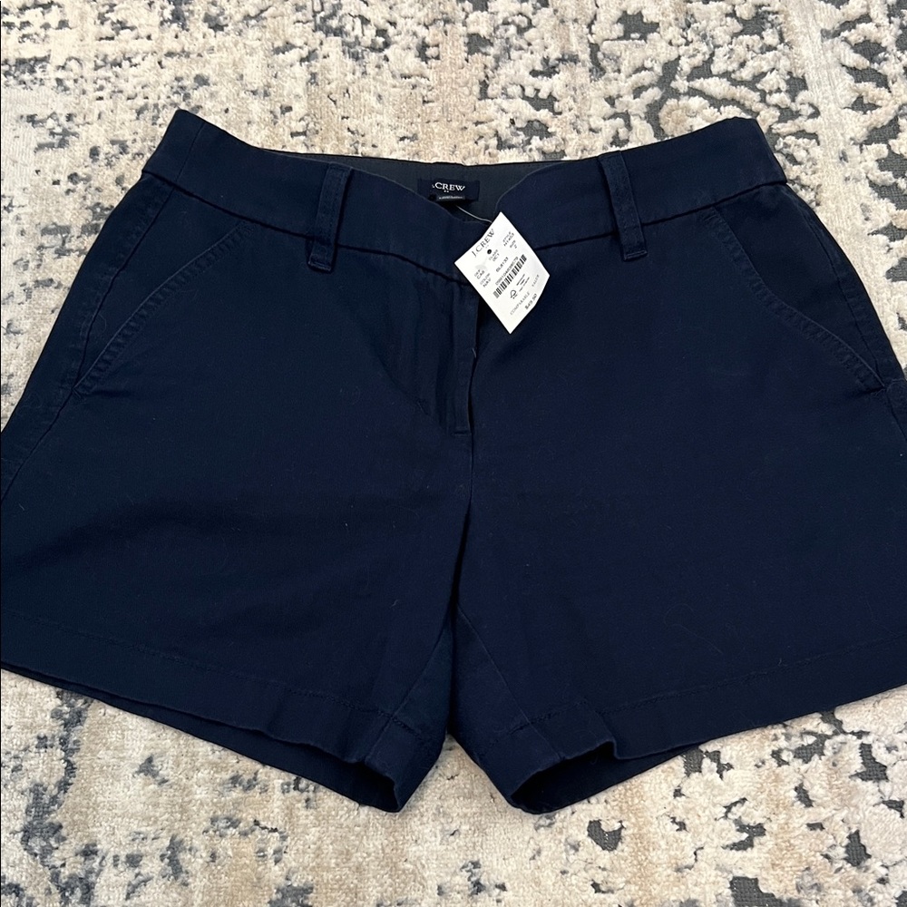 J.Crew Factory Navy Blue 5” Classic Chino Shorts sz 2 NWT New Preppy H1453 2024